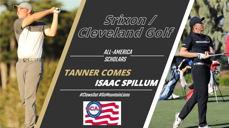GoMountainLions's tweet photo. Tanner Comes and Isaac Spillum have been named Srixon/Cleveland Golf All-America Scholars for the 2019-20 season!
#ClawsOut #GoMountainLions @UCCSMensGolf @RMAC_Sports @thetannercomes @isaacspillum22
https://t.co/naZ7GgdNOD https://t.co/19liR3xrpG