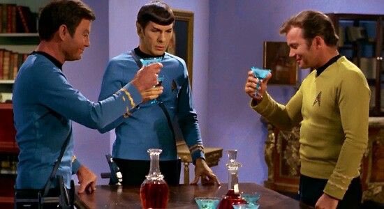 MCCOY: “To Health!”

SPOCK: “This is your seventh consecutive Saurian brandy toast to health.”

KIRK: “This fuckin guy lol”