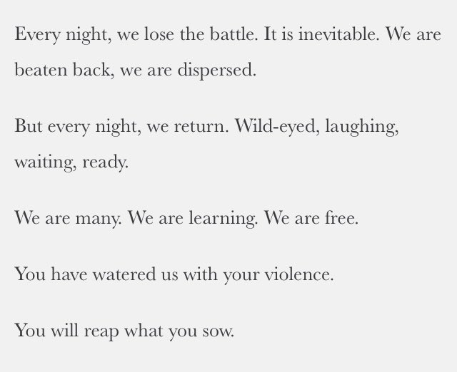 faghouse90's tweet photo. this gave me chills. 

Awesome piece by @defendpdx 

#PortlandProtests #PDXprotests #acab #NoJusticeNoPeace https://t.co/YFCpxtK9tW