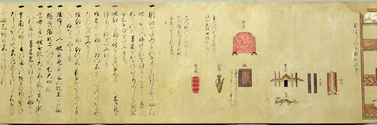 文阿弥花伝書 文鏡筆 室町時代・永禄2年（1559） 床の間や書院を飾る