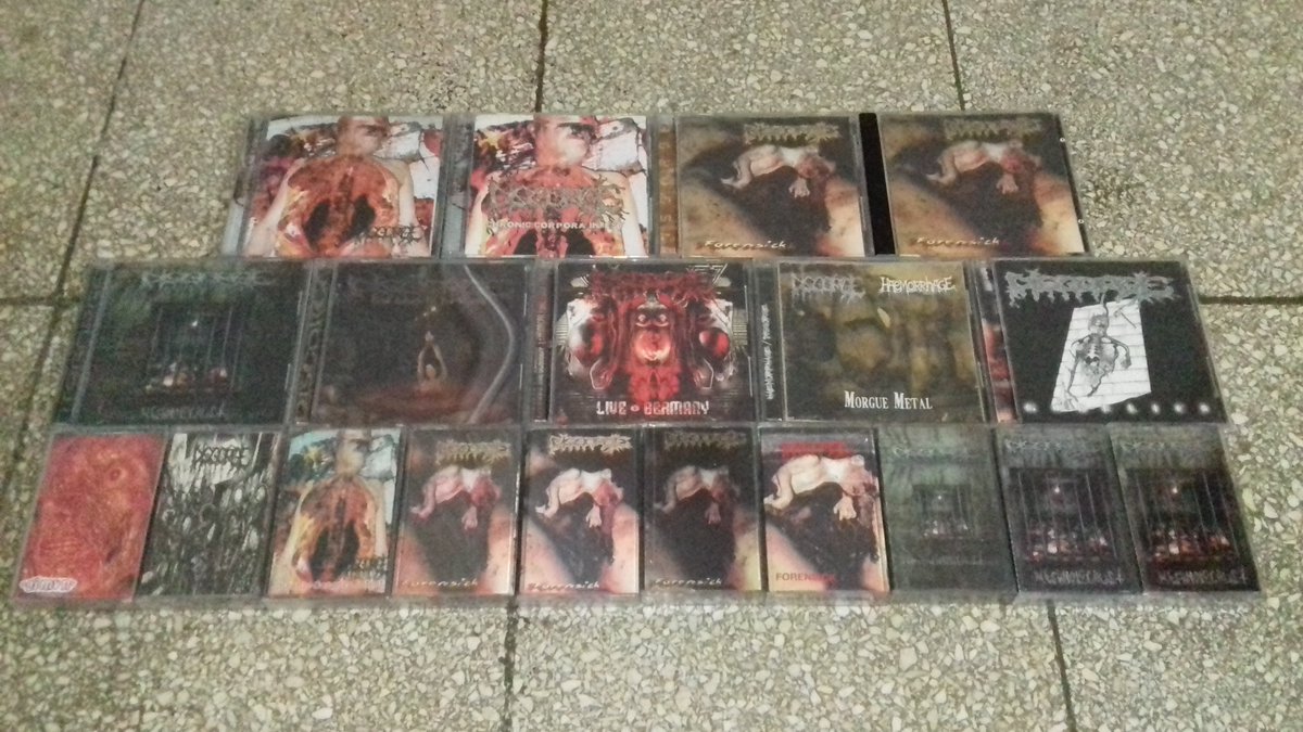cepit_dargombes's tweet photo. My #disgorge collection. Still missing many demos and version of albums.
#disgorgemex #disgorgemexico #chroniccorporainfest #forensick #necrholocaust #goreblessedtotheworms #brutaldeathmetal #goregrind #deathgrind https://t.co/rlRefm52JY