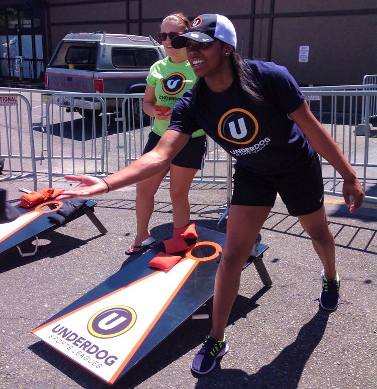 Underdog_PDX's tweet photo. What would your #Cornhole team name be? Let us know in the comments below and then make it a reality in our new league starting Thursday!
#UnderdogPortland #MoreFriendsMoreFun https://t.co/a3tIgEQuL1