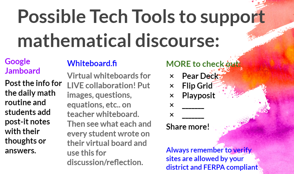Scoothie_Math's tweet photo. Just a few ideas... what else can we add to this list? 
#MoCTMchat   @MCTM_MO  
We are all in this together!
Check out our website for more E-Learning links. https://t.co/kLDLNd0hyK https://t.co/JBobjjTivf