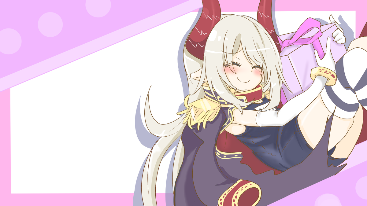 「おうがすとちゃんの誕生日がもうすぐだからイラストついでにお手紙のよびかけ
プレゼ」|原稿しろUトロのイラスト