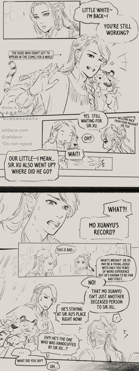 ?Mo XuanYu Underworld story comic update...
*to be continued.
*see the thread or check my Twitter Moments 'For Mo XuanYu' for previous parts of the story.