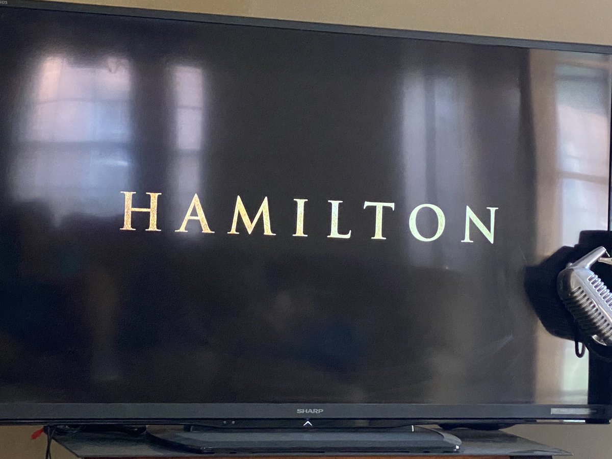 DocZamboni's tweet photo. Well only a few nights left in Michigan and we had a few hours to watch Hamilton on Disney+ It was well worth the wait!!! A++++ #hamilton #movienight #disneyplus @disneyplus https://t.co/cRhZm0mwgB