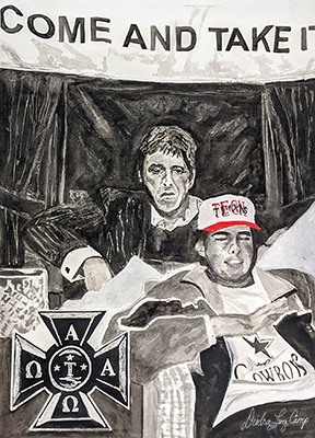 diedra_camp's tweet photo. Just finished this commissioned piece and it's available on my website!

Brandon Sayegh by Diedra Long Camp 
Originally painted on an 18 x 24inch Strathmore Cold Press Watercolor Paper, the Texas Tech University Freshman, Brandon Sayegh was a friend and … https://t.co/NqQZD2EB3P https://t.co/u4bQcxdPCW