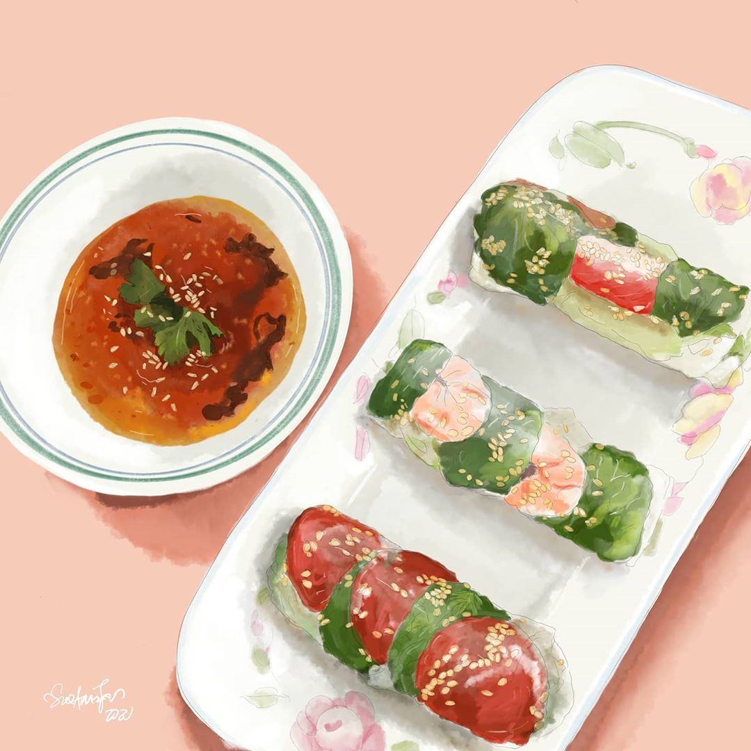 sueannajoe_'s tweet photo. Just compiling my food illustrations in one post. https://t.co/0euGAMYYiF