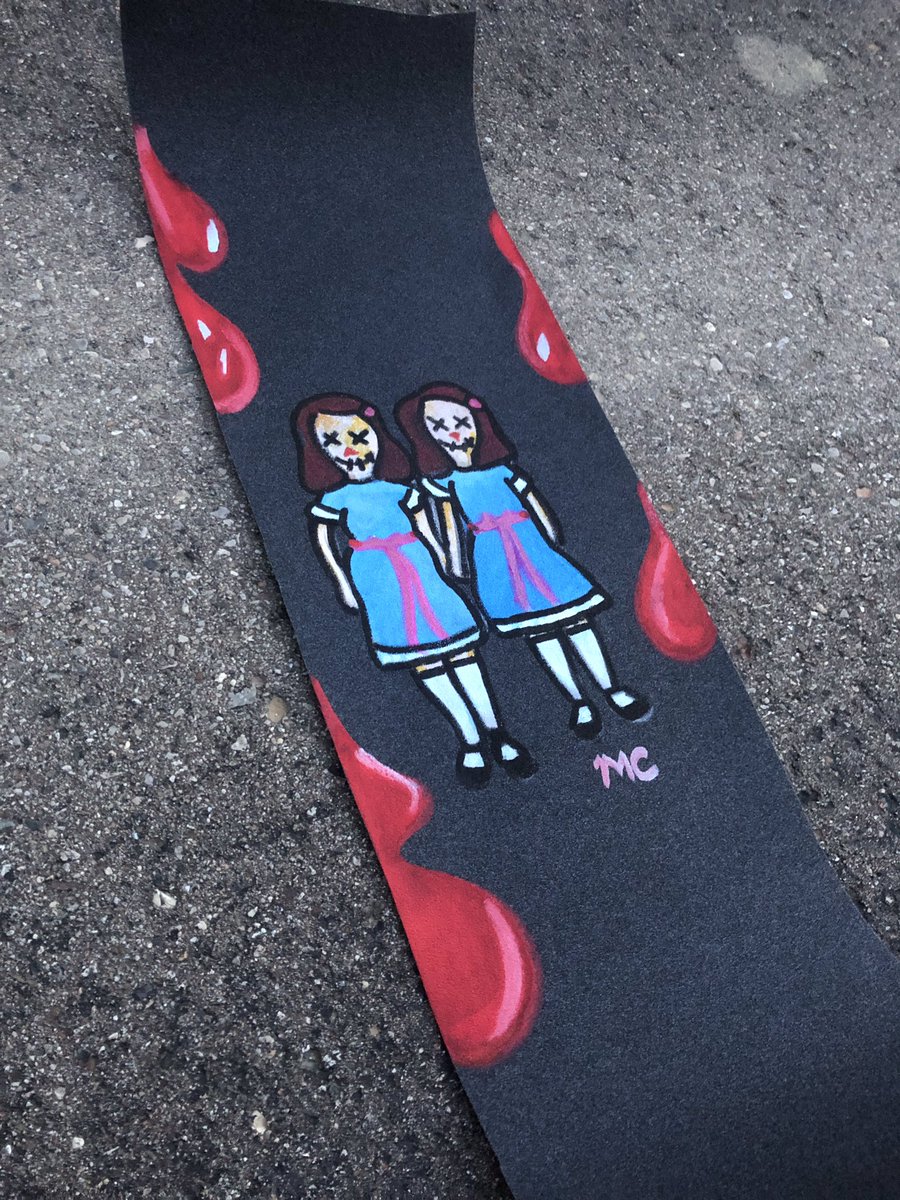 Missyaconrady's tweet photo. “Slater! The two red rum chics from the shining are here to see you” @JonahHill
#customgriptape https://t.co/eGkArhmniZ
