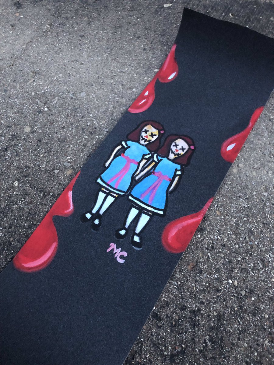 Missyaconrady's tweet photo. “Slater! The two red rum chics from the shining are here to see you” @JonahHill
#customgriptape https://t.co/eGkArhmniZ