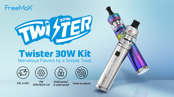 Freemaxvape's tweet photo. Marvelous flavors by a simple twist with Twister 30W Kit
Don't forget to join our launching event giveaway on our official website😘😘
https://t.co/RCf1oeDZ7j
⚠️For 21+ only.
#Twister80W #FreemaxTwister #firelukeMesh #Fireluke2 #TwisterKit #FreemaxTwister30WKit https://t.co/P38iRcxBi7