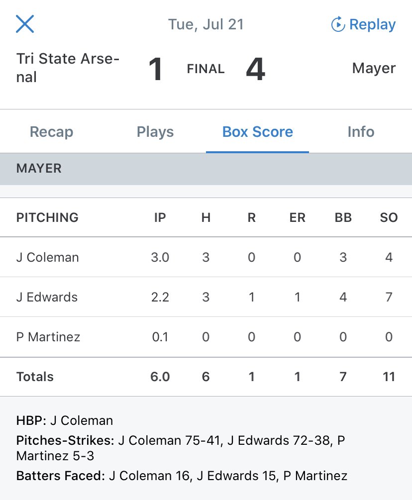 STXS_Mayer's tweet photo. @STXS_Mayer go 1-0 on the day and advance to the playoffs @PerfectGameUSA WWBA. https://t.co/mPpBuXh5K8