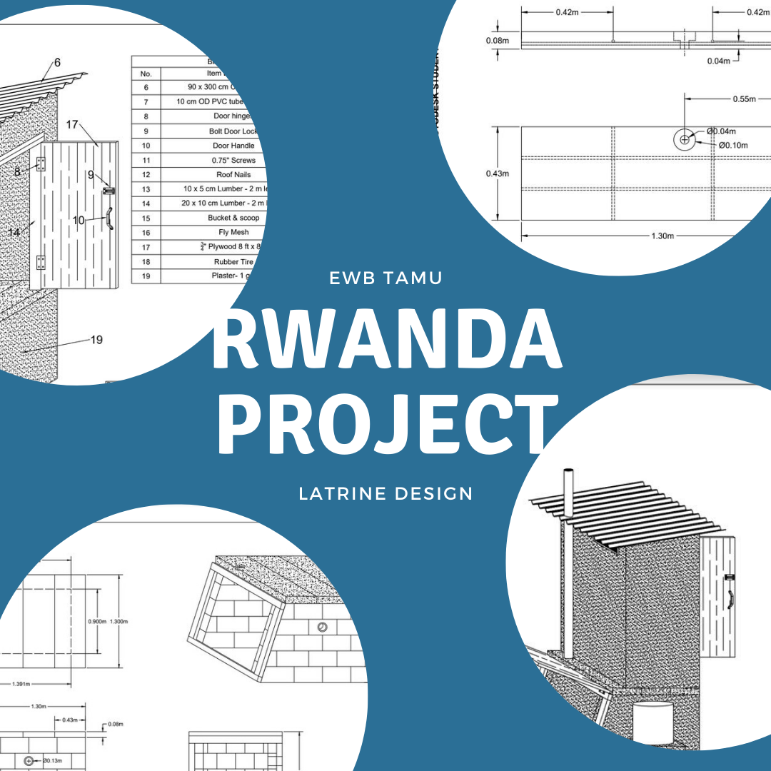 ewbtamu's tweet photo. This summer the Rwanda Project Team has worked diligently over Zoom to finalize our latrine designs. Continue to join us Tuesdays @ 7PM – Class of ‘24 welcome! @TAMUEngineering @EWBUSA @TAMUCVEN 
@TAMU https://t.co/VWZHmfhhCB