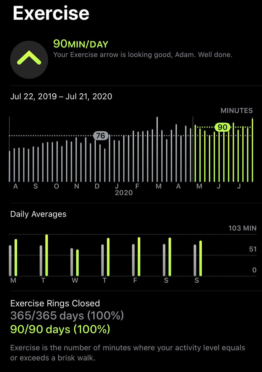 I originally started with 30-40 mins of exercise so I didn’t burn myself out. I eventually transformed that to 60 and to 90 because it started to feel good. My diet was just calories and protein. Kept at a calorie limit, protein target and filled in the rest with fats and carbs.
