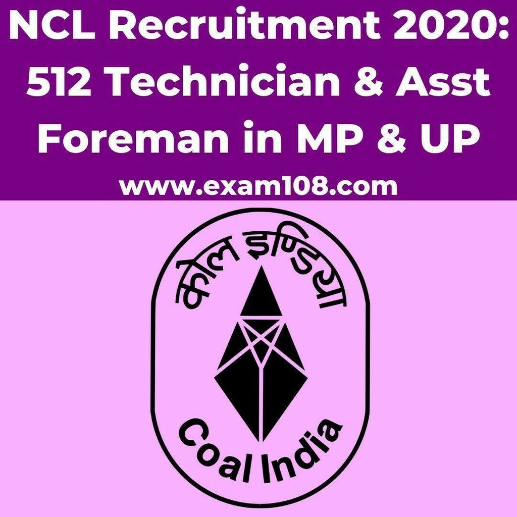 exam108's tweet photo. NCL Recruitment 2020 Details-> https://t.co/aeQsC97SNN #govtjobs #governmentjobs https://t.co/3FQq9KQN0g