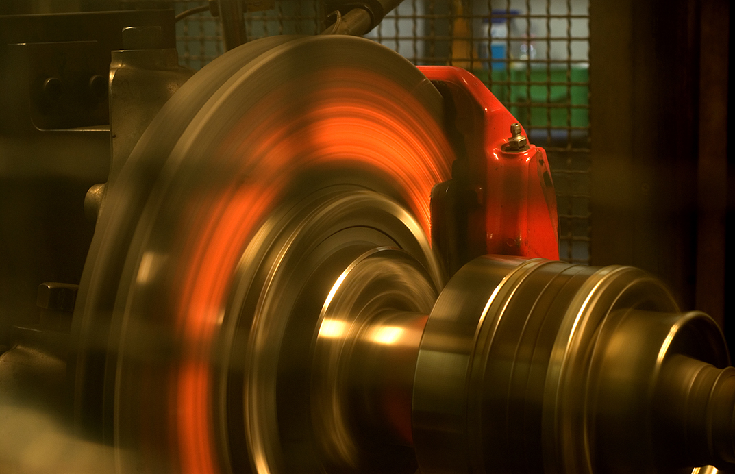 Those brake discs can reach 1,800 degrees Fahrenheit in certain situations which is why vane design is important and that heat also gets transferred to the wheel and the tire which is why it contributes to tire blowouts at places like Martinsville.