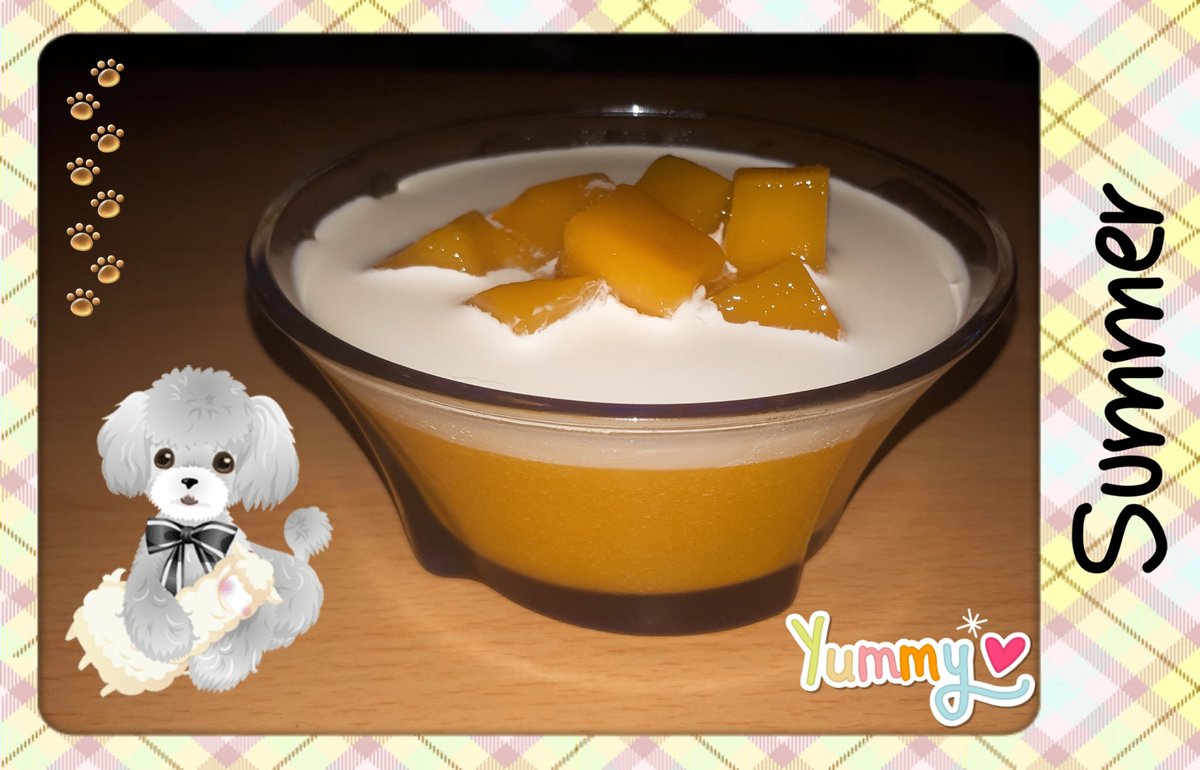 randombbubbles's tweet photo. Mango Pudding (recipe by @cookingwithdog #YouTube ) I made it with #agaragar instead of #gelatine!  #CookingWithDog #dessert🍰 #mango #sweets #summer #staysafegetcooking #staysafe❤️ #summerdesserts #summerdessert #mangopudding #desserttime #dessertpic #stayhomestaysafe https://t.co/cchStDctcx