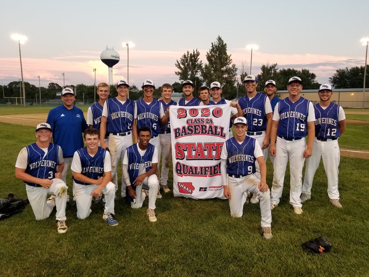 jakearyder's tweet photo. Dike-New Hartford baseball, Class 2A state qualifier. First time for D-NH. @iahsbb @IHSAA #iahsbb https://t.co/UG3V8ttery