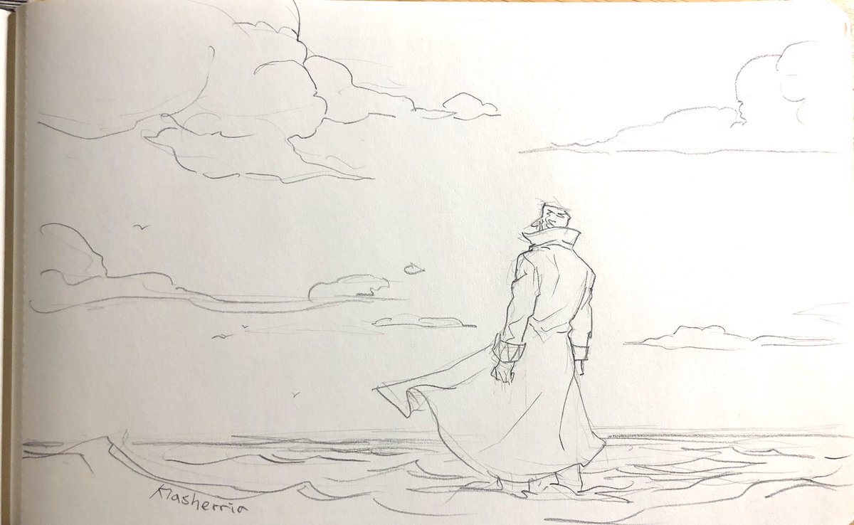 Under the same sea and same sky...
#JJBA 
And polnareff def has to find out about Kakyoin's cherry skill at some point...!! 