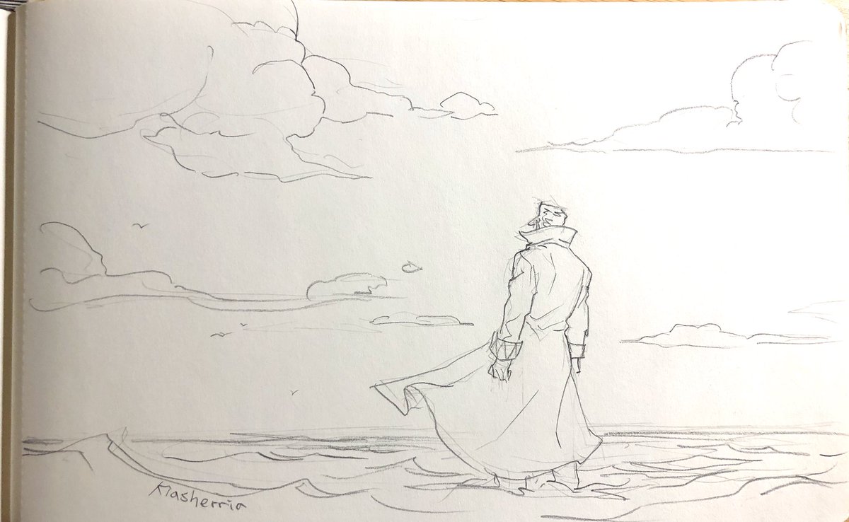 Under the same sea and same sky...
#JJBA
And polnareff def has to find out about Kakyoin's cherry skill at some point...!!