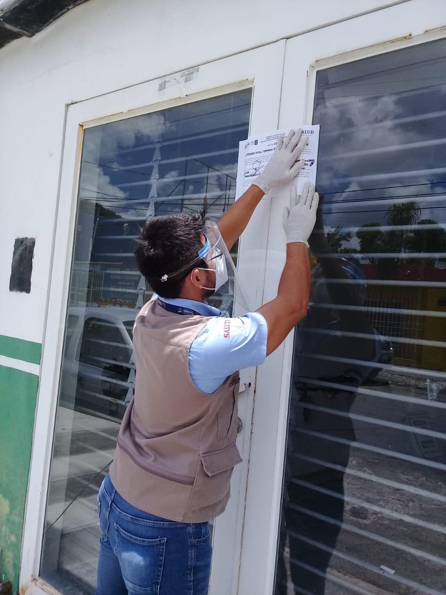 libdem7's tweet photo. #Yucatán - Clausuran 60 negocios reincidentes por no cumplir con las medidas sanitarias, horarios y días acordados para su funcionamiento, así como por la falta de permisos o autorizaciones correspondientes. https://t.co/bxN1F5JtLI