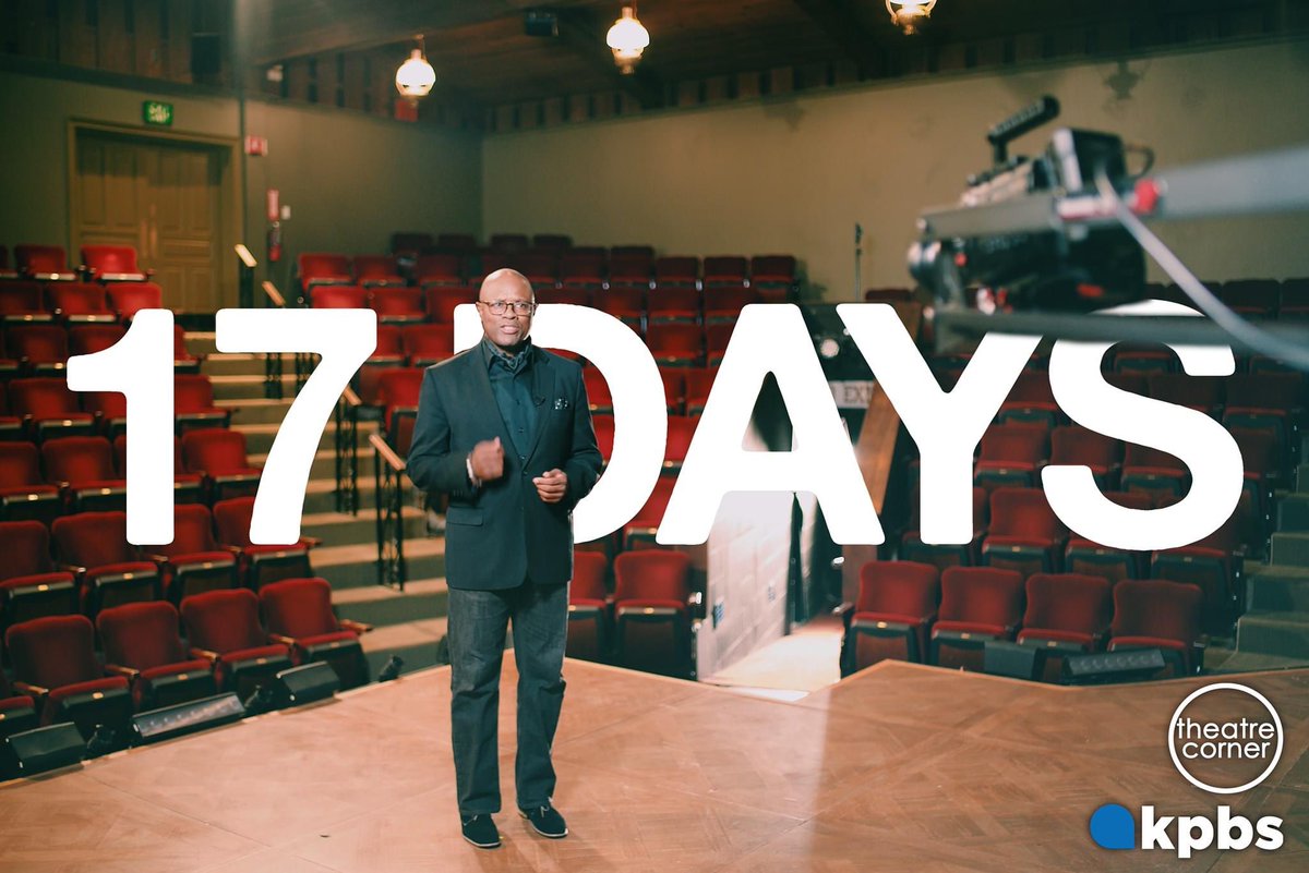 Can you believe it? The days are going by so fast! Less than 3 weeks until Theatre Corner premieres. #17Days #KPBS