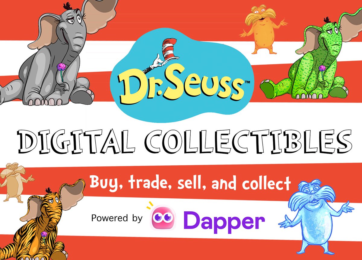 We’re excited to announce a new partnership with @dapperlabs to bring @drseuss digital collectibles to their Flow platform. Register now for early access and keep informed on all the latest news and updates. drseuss.onflow.org