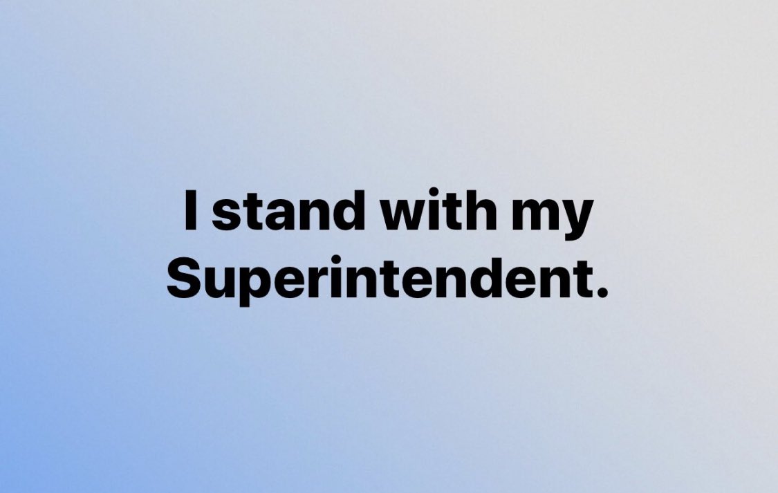 I just spent the better part of 7 hours listening to my county school board meeting. My superintendent deserves a new title: super hero. He handled that with calm and grace. I don’t envy his position, but I stand with and support my superintendent 100%!