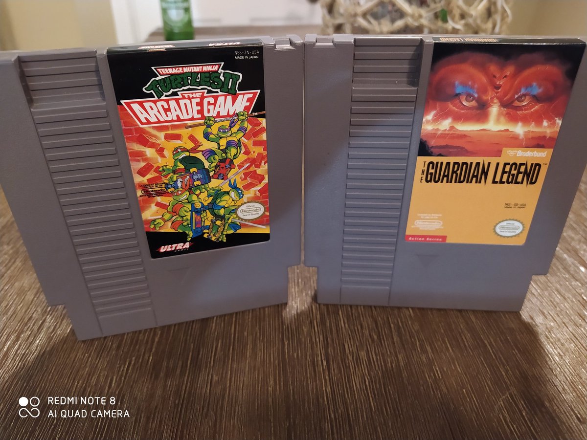 AyDeee10's tweet photo. Added two new gems to the collection! #RETROGAMING #TeenageMutantNinjaTurtles #guardianlegend #nes #nintendopower https://t.co/PZEQmGWSnC
