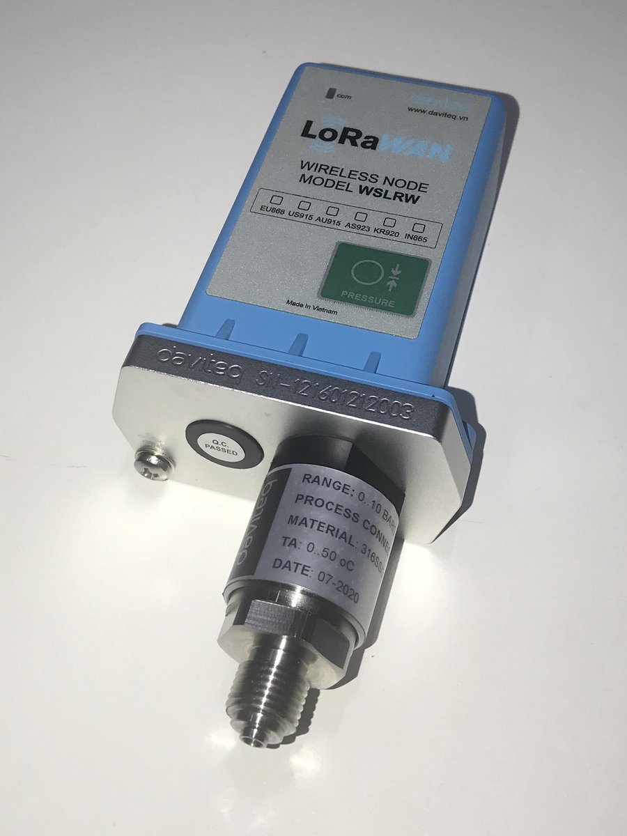 CompanyDaviteq's tweet photo. #LoRaWAN #Pressure_Sensor
* Battery 10-Year (2xAA)
* IP67 Rating
* Global Frequency
For Water network monitoring, Process pressure monitoring, Water tank level monitoring, etc.
Contact us for more information: https://t.co/Ov13jZev8i https://t.co/TUhv02rQ6O