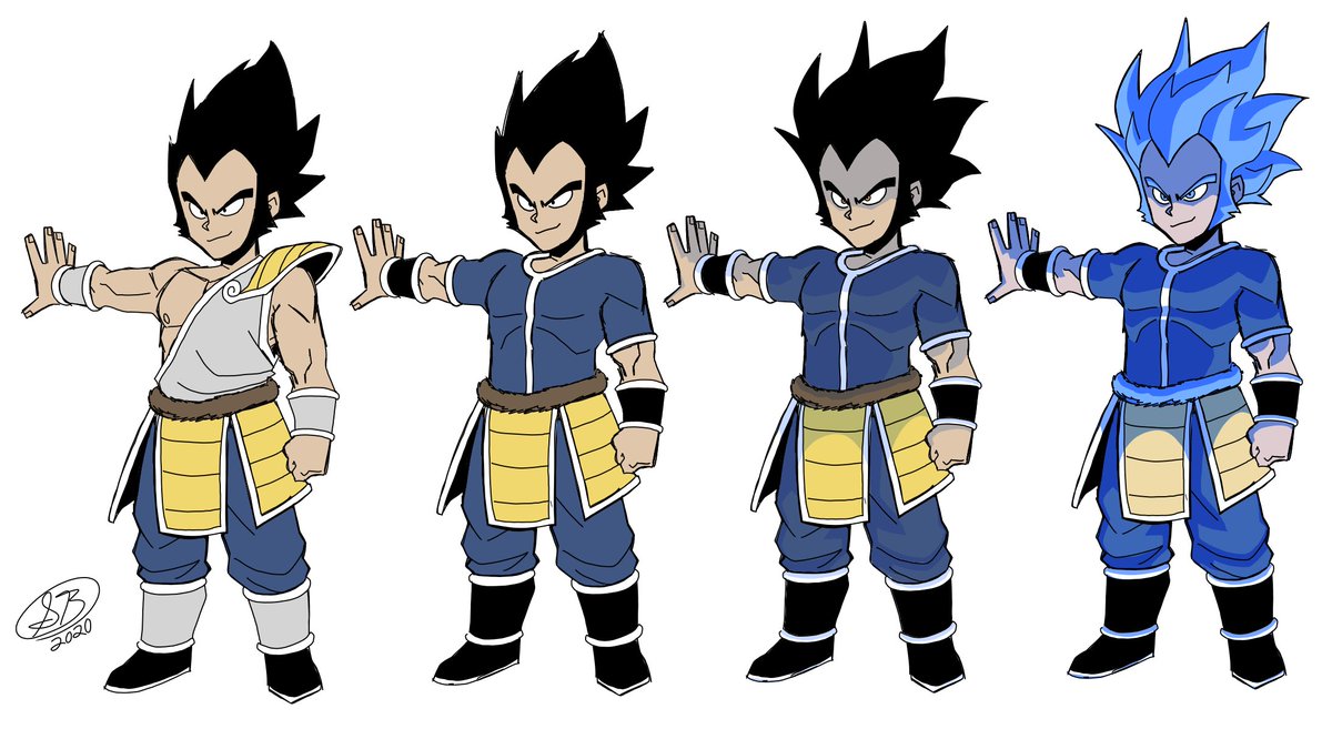 And here is Prince Vegeta(P.s. for my version of DB, the Saiyans aren'...