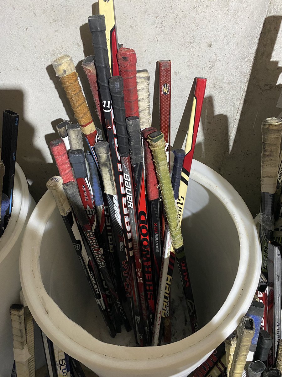 UpcycleH's tweet image. I used to have two of these drums full of just red sticks. Now, I’m down to a couple dozen. 
What sucks is I know people are still throwing away used/broken sticks. 
If are in the STL area and you have old/busted sticks in your garage or basement hit me up!