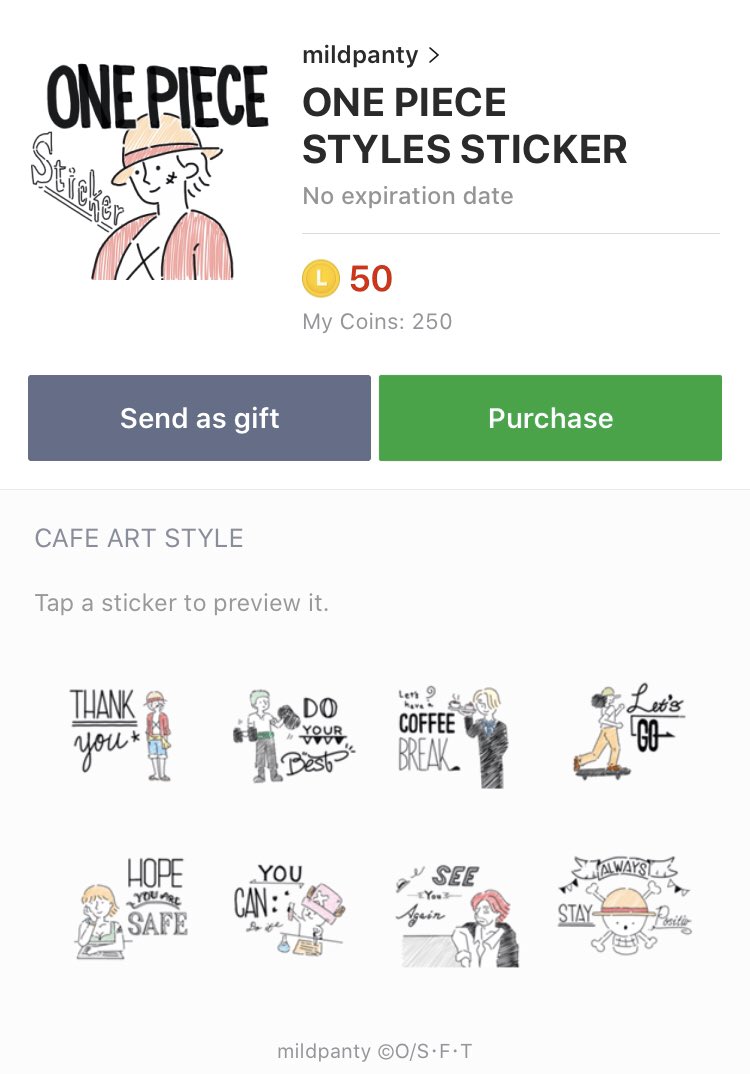 【拡散希望】ついに!!!
LINE CREATORS COLLABORATION ワンピースのスタンプが販売開始‼️

こんな事ある❓
自分でワンピースのスタンプ売れるて…
どないよ‼️
ぴえんちゃうの‼️
尾田っぺに感謝‼️
https://t.co/jmfu9YaHem

#ONEPIECEスタンプ #ONEPIECE #LINEスタンプ #ONEPIECEの日 #イラスト 