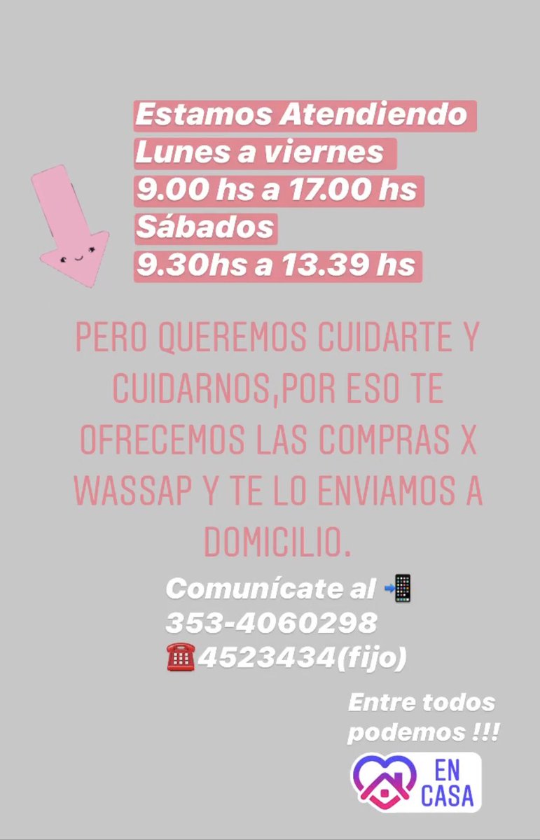 Entre todos podemos!!!
Escribimos, hace tu consulta.