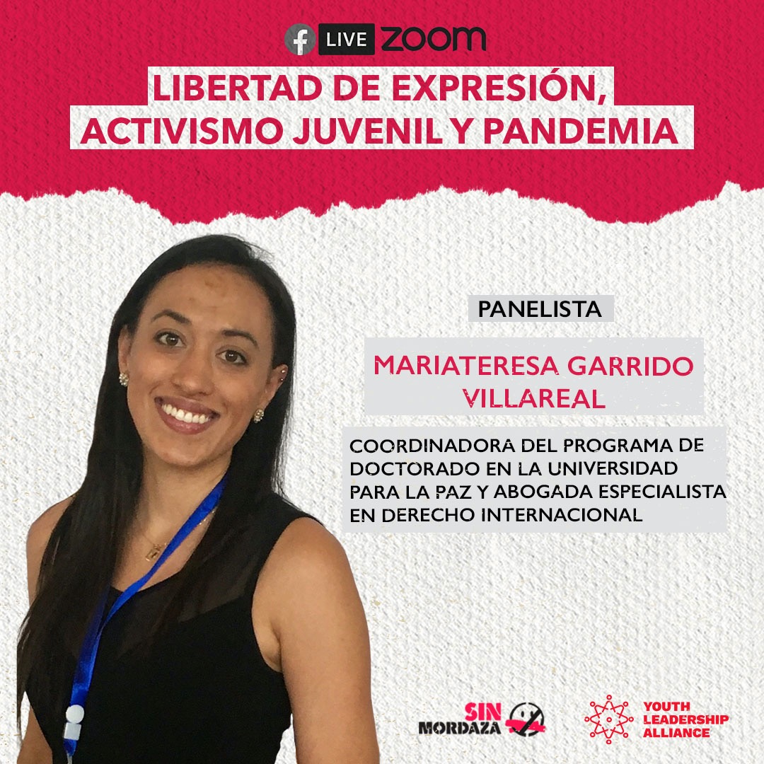 Mariateresa Garrido es coordinadora del programa de doctorado en University for Peace, y ponente en nuestro foro del jueves. Inscríbete acá: bit.ly/2Ch1Euv