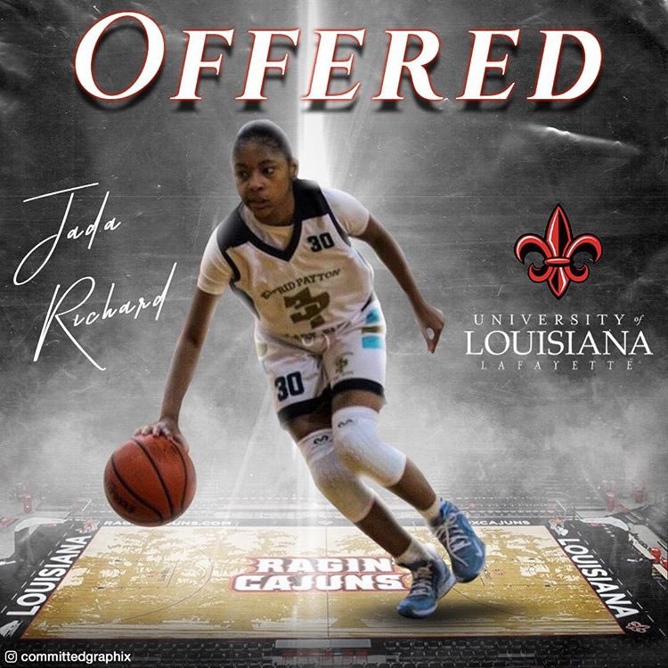 JadaRichard5's tweet photo. Blessed to receive my first division 1 offer from @RaginCajunsWBB @EPLE_2425 https://t.co/V8PZR4FCse