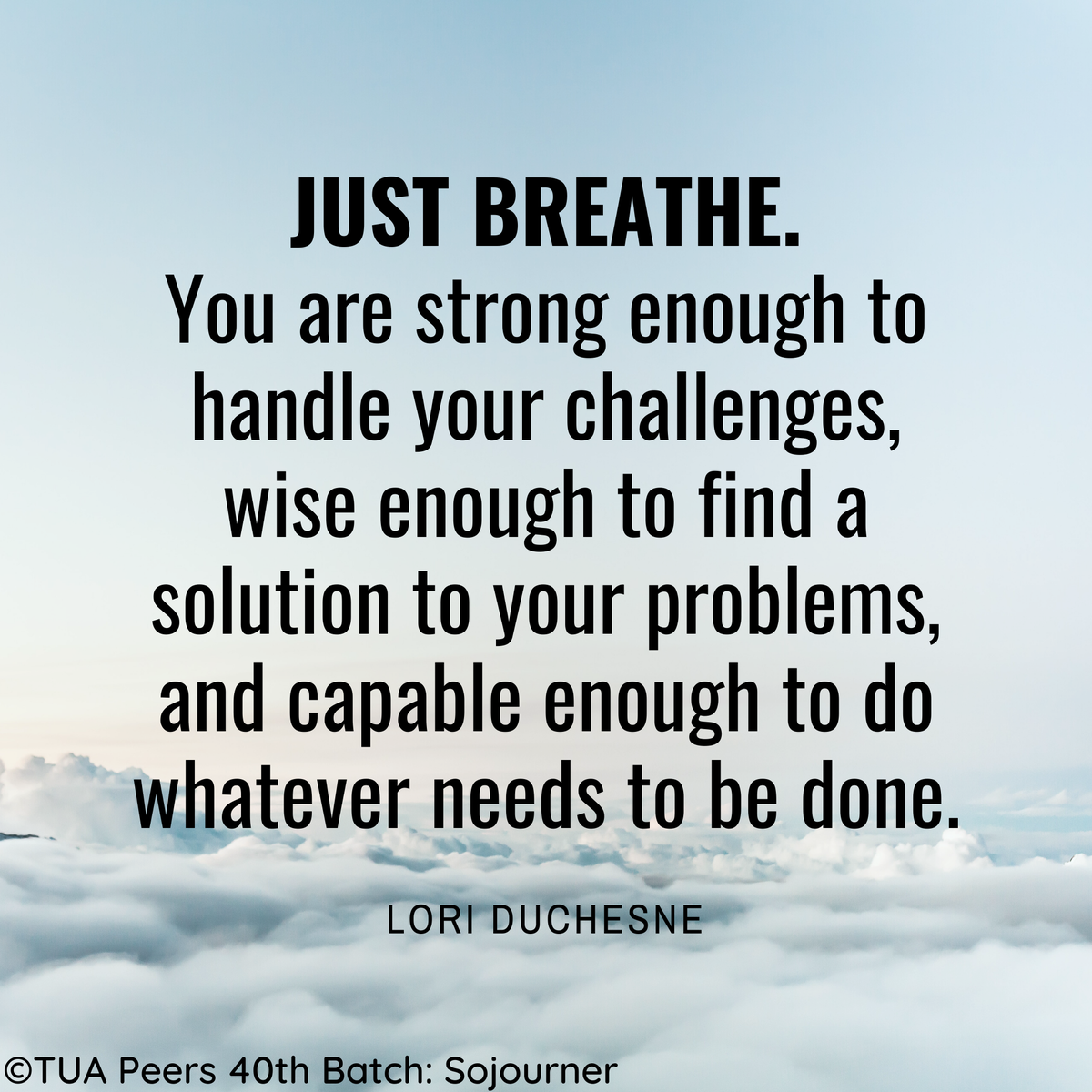tuapeer's tweet photo. Just Breathe. Take your time and everything will be done. You need to have good well-being to keep moving forward.
Mention a friend to remind him/her of this wonderful message. โจ
#InsPEERationalWednesday
#TUAPeers
#PersonForOthers
Quote source: https://t.co/EgPEFwsI9M https://t.co/oPnD8ouFWV