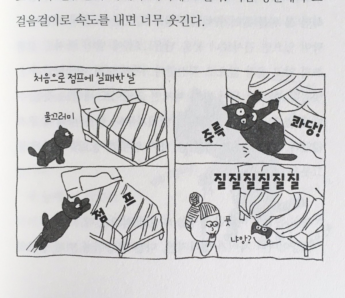 霜田あゆ美 On Twitter 斉藤ユカさんの 老猫と歩けば の韓国版が刊行された イラストの描き文字が韓国語になっているのを見て楽しんでいる 韓国のデザイナーさん 手間だったろうなぁ 今 まさに老猫生活まっしぐらのうちの花子さん うなづくとこいっぱいの本