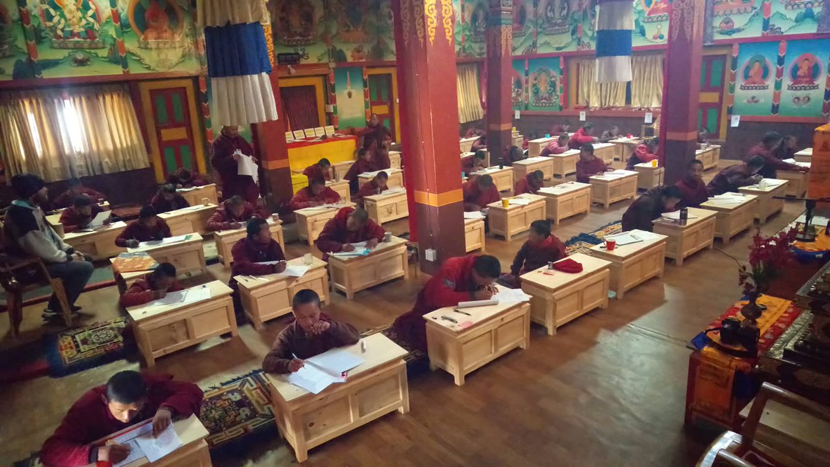 TenzingDom's tweet photo. Poor Buddhist monks were giving final exam at Solu Taksindu monastery. #monasterytour #taksindu #culturaltour #buddhisttour #himalayancultraltour https://t.co/vOjGegSk8f