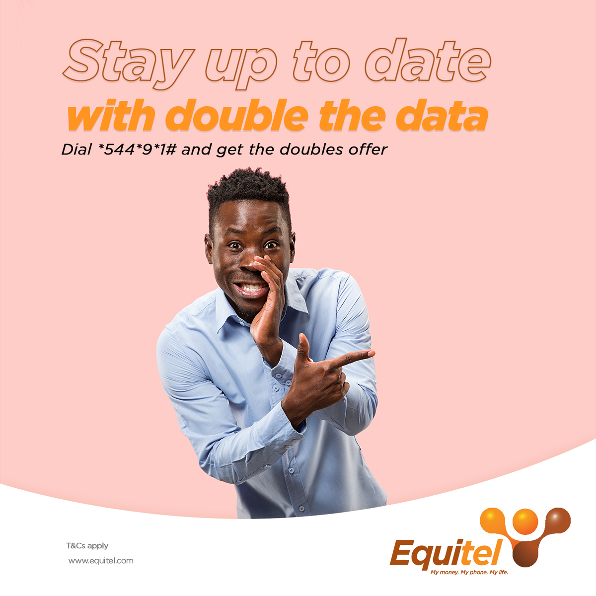 KeEquityBank's tweet photo. There is no better opportunity to catch up on all your favorite vlogs than with the Friday double data. 

Just dial *544*9*1# to purchase your preferred data bundle and we will double it.T&amp;Cs apply.
#doubledataFriday #stayonlinelonger https://t.co/XbLv8evWOC