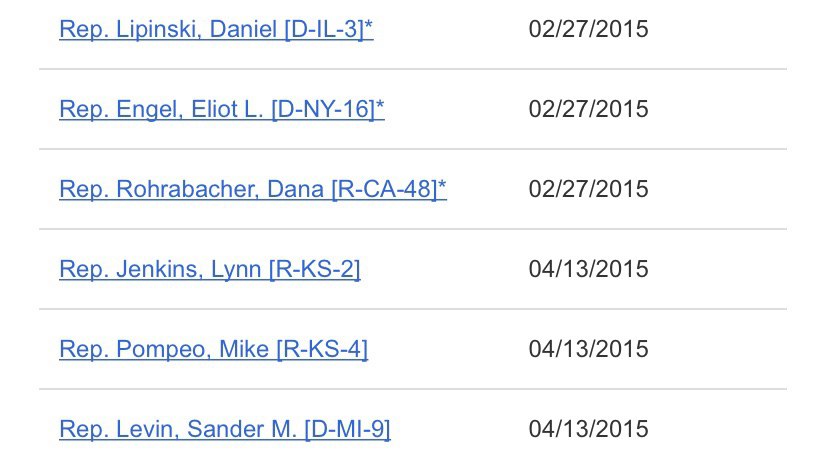 6. Pompeo has a long-time interest in Hong Kong. I recalled that, as a Kansas Congressman, he'd been one of very few House co-sponsors of the landmark  #HKHRDA, an updated version of which would pass four years later. Now he works tirelessly and unwaveringly to implement the law.