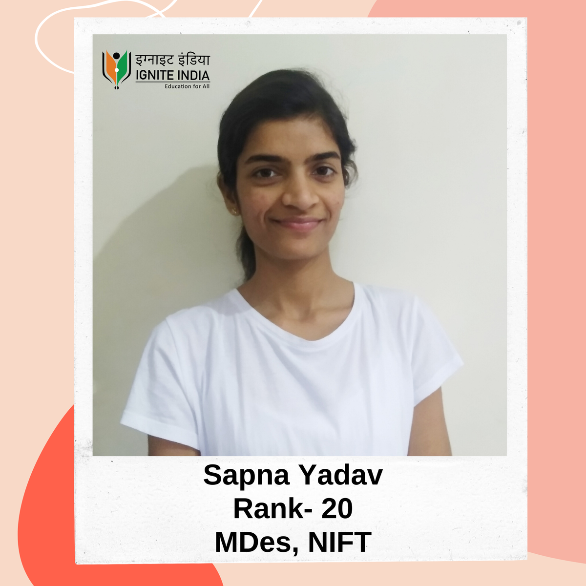 IgniteInd's tweet photo. Heartiest congratulations to all the candidates for securing ranks in NIFT. The ranks mentioned are CR. We wish them all the best for their endeavors.#MFM #MDes #NIFTMFM #NIFTMDes #MFTech #NIFTMFTech #NIFTMasters #NIFT #NIFTResult #NIFTResult2020 #IgniteIndiaEducation #IgniteInd https://t.co/FsPpFbIXcp