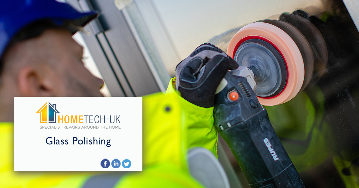 Glass Polishing - A very effective way of removing scratches, stains and even acid etching. Glass can be tricky to change can come with long lead times through these unprecedented times. 
#DontReplaceRepair #Ukhousing #BuildBuildBuild #glasspolishing #scratchedglass