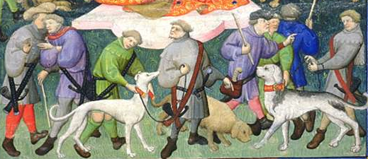 3/ The constable of Windsor should receive the venison from the huntsmen & ‘cause it to be well salted, & kept in barrels till further orders’. The keepers of the said forests are to ‘aid & counsel Nicholas & William in taking the said venison’  https://themedievalhunt.com/tag/medieval-dogs/
