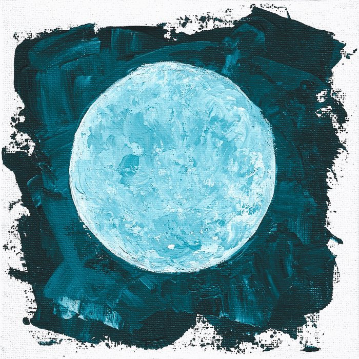 Cold Moon by <a href="/MouzaMansouri/">Mouza Al Mansouri 🌕</a> our Emirati abstract artist who explored self-expression through different materials and mediums. She began painting as a means of expressing herself and storytelling. She likes to capture snapshots of life creating little paintings of moments in time.