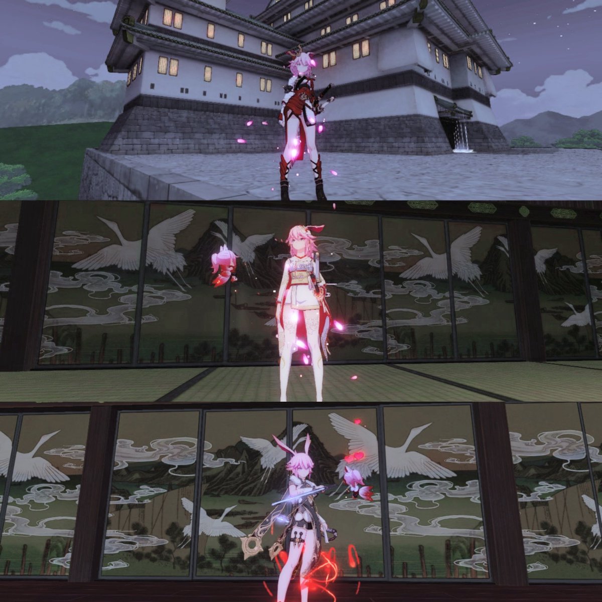 at this point it must be obvious, but I must mention how much I love her battlesuits, personality, & outfits! one day I'll own all of her outfits, watch me.she is truly the most beautiful & adorable miko, kallen is a lucky person.   #崩壊3rd  #崩坏3