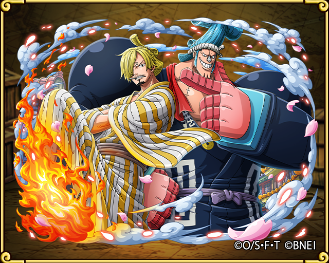 One Piece トレジャークルーズ 新キャラ情報 集結 麦わらの一味 で仲間になるのは ワノ国に潜伏中の ゾロ十郎 チョパえもん サン五郎 フラの介 おナミ ウソ八 おロビ ホネ吉 ダブルキャラではありません ワンピースの日
