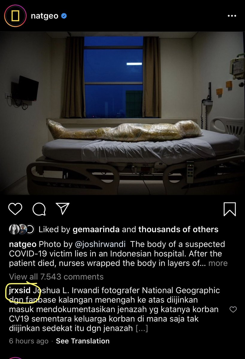 Foto keren ini naik di akun Natgeo. Trus ada netizen marah2...