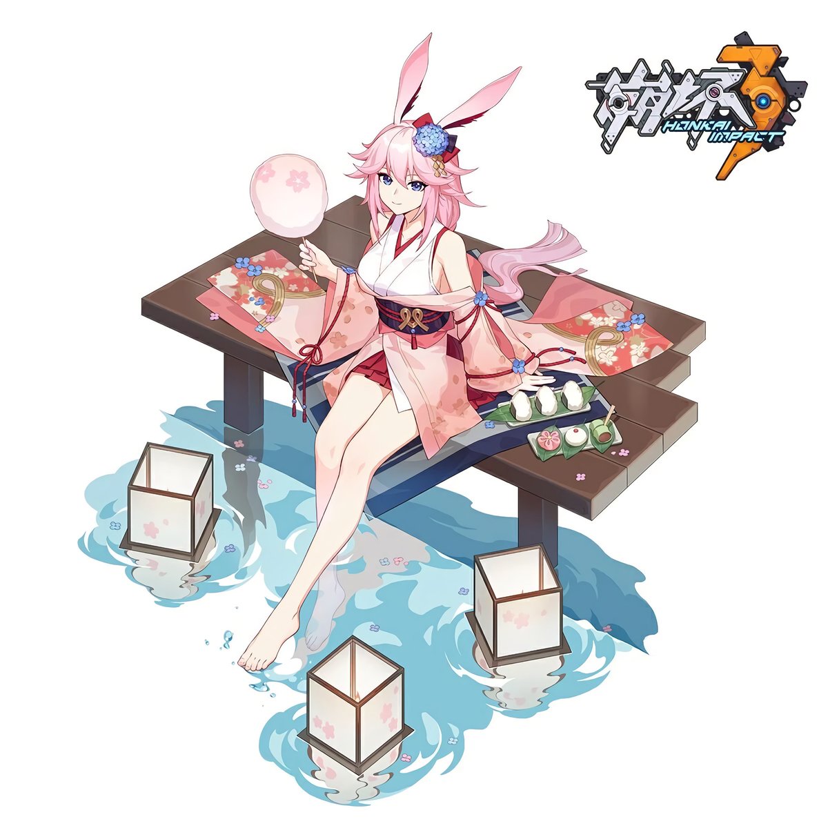 of course I'll finish by wishing saku a happy birthday, again! enjoy your cotton candy, my precious fox girl.  #崩壊3rd  #崩坏3