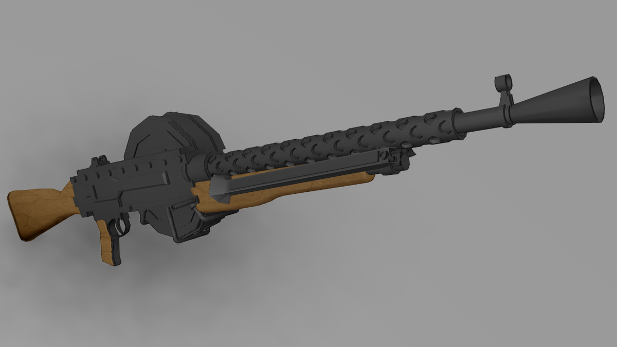 T 253 Twitterren M1940 Cmg ゲティスバーグ フェルグソンアームズが開発した突撃機関銃 1連のパンマガジンに 軽量な本体とバイポットを装備した本銃は 歩兵に随伴し前進突撃をする突撃機関銃として大戦期に開発された 30 06sf弾を使用し 比較的軽量であり頑強 T 253 Twitterren M1940 Cmg ゲティスバーグ フェルグソンアームズが開発した突撃機関銃 1連のパンマガジンに 軽量な本体とバイポットを装備した本銃は 歩兵に随伴し前進突撃をする突撃機関銃として大戦期に開発された 30 06sf弾を使用し 比較的軽量であり頑強